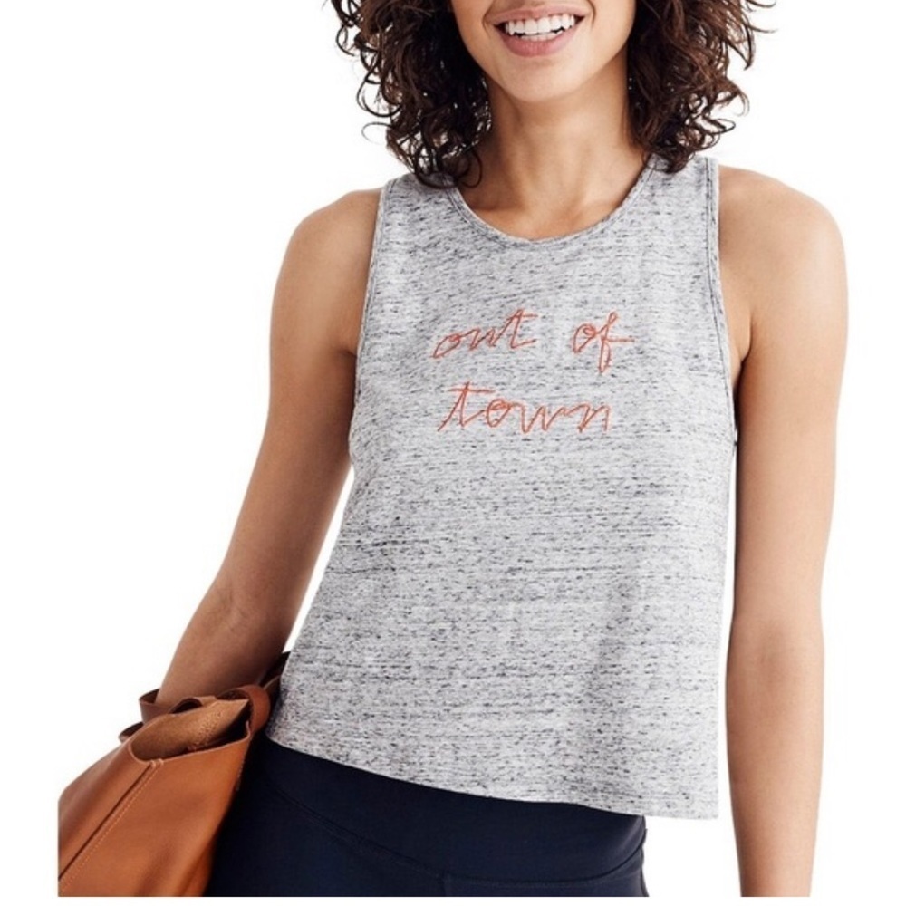 Madewell Embroidered Out of Town Tank Top